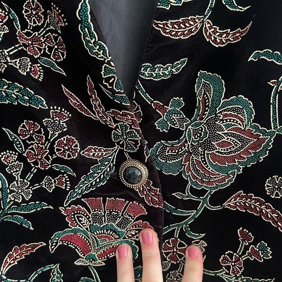 Tres Paquette Byer California Vintage Embroidered Blazer Jacket Small - Picture 3 of 9